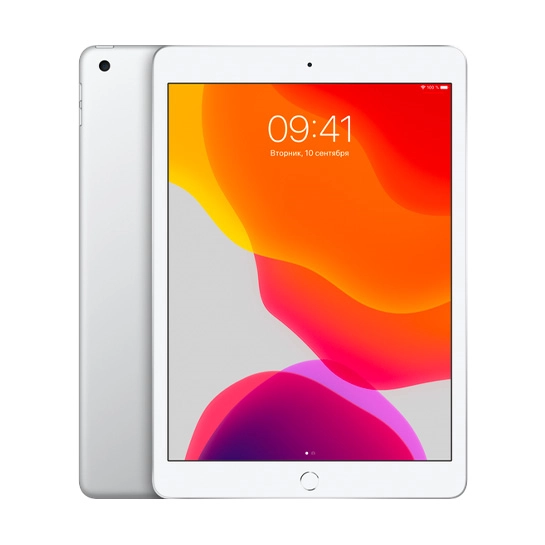 Б/У Планшет Apple iPad 10.2 128Gb Wi-Fi + 4G Silver (2019) (Идеальное)