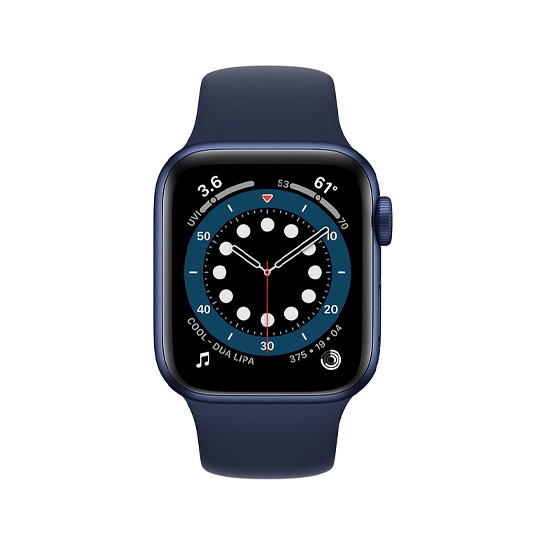 Б/У Смарт-годинник Apple Watch Series 6 40mm Blue Aluminum Case with Deep Navy Sport Band (5+) - ціна, характеристики, відгуки, розстрочка, фото 2