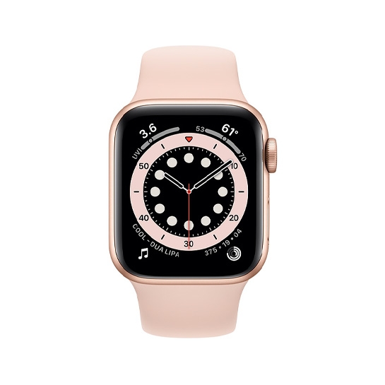 Б/У Смарт-годинник Apple Watch Series 6 40mm Gold Aluminum Case with Pink Sand Sport Band (5+) - ціна, характеристики, відгуки, розстрочка, фото 2