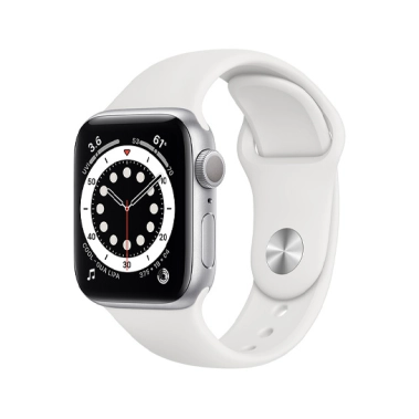 Б/У Смарт-годинник Apple Watch Series 6 40mm Silver Aluminum Case with White Sport Band (4)