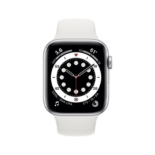 Б/У Смарт-годинник Apple Watch Series 6 40mm Silver Aluminum Case with White Sport Band (Відмінний) - ціна, характеристики, відгуки, розстрочка, фото 2