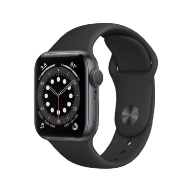 Б/У Смарт-часы Apple Watch Series 6 40mm Space Gray Aluminum Case with Black Sport Band (Идеальное) - цена, характеристики, отзывы, рассрочка, фото 1