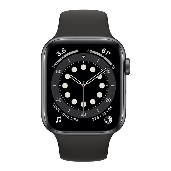 Б/У Смарт-годинник Apple Watch Series 6 44mm Space Gray Aluminum Case with Black Sport Band (Ідеальний) - ціна, характеристики, відгуки, розстрочка, фото 2
