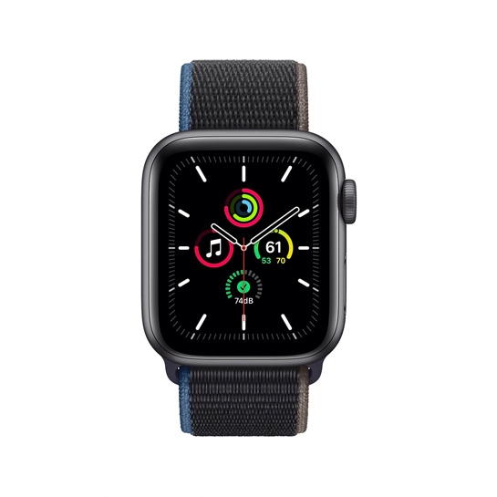 Б/У Смарт-годинник Apple Watch SE + LTE 40mm Space Grey Aluminium with Charcoal Sport Loop (Ідеальний) - ціна, характеристики, відгуки, розстрочка, фото 2