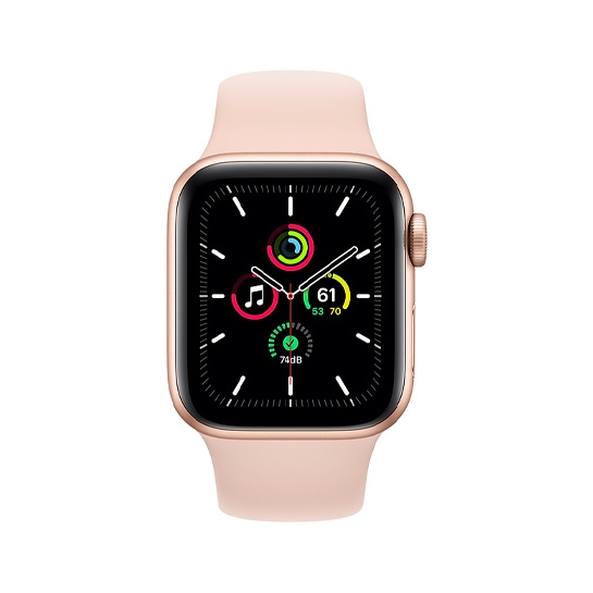 Б/У Смарт-годинник Apple Watch SE 40mm Gold Aluminum Case with Pink Sand Sport Band (Ідеальний) - ціна, характеристики, відгуки, розстрочка, фото 2