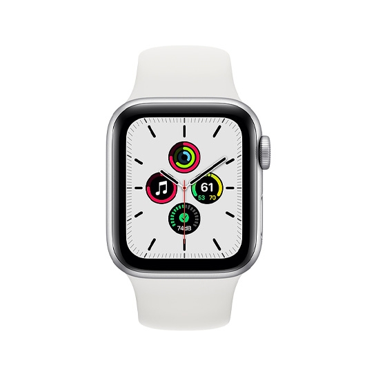 Б/У Смарт-часы Apple Watch SE 40mm Silver Aluminum Case with White Sport Band (Идеальное) - цена, характеристики, отзывы, рассрочка, фото 2