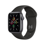 Б/У Смарт-годинник Apple Watch SE 40mm Space Gray Aluminum Case with Black Sport Band (Ідеальний)
