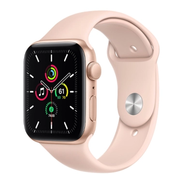 Б/У Смарт-часы Apple Watch SE 44mm Gold Aluminum Case with Pink Sand Sport Band (Идеальное) - цена, характеристики, отзывы, рассрочка, фото 1
