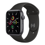 Б/У Смарт-годинник Apple Watch SE 44mm Space Gray Aluminum Case with Black Sport Band (Ідеальний)