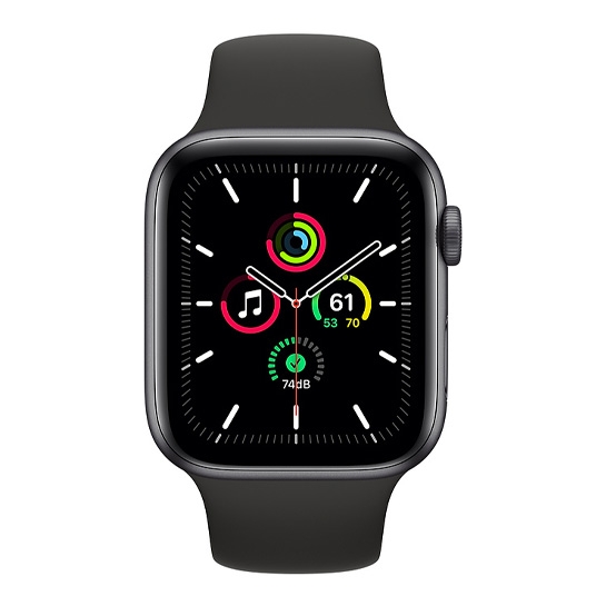 Б/У Смарт-часы Apple Watch SE 44mm Space Gray Aluminum Case with Black Sport Band (Идеальное) - цена, характеристики, отзывы, рассрочка, фото 2