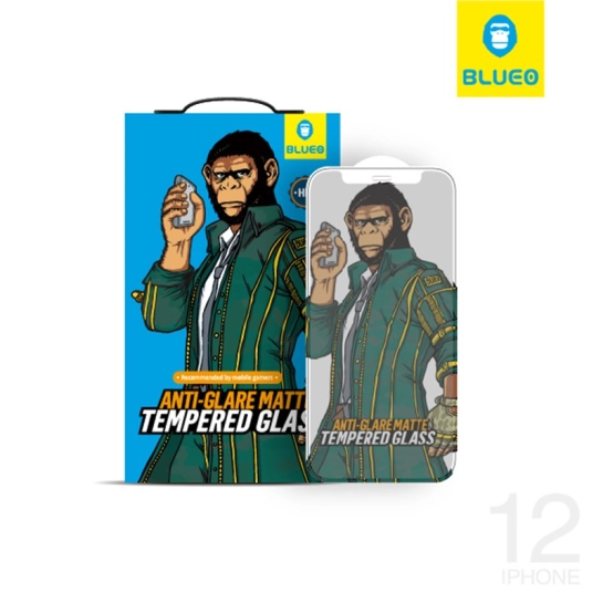 Стекло Blueo 2.5D AG Matte Full Cover Ultra Thin for iPhone 12/12 Pro Black