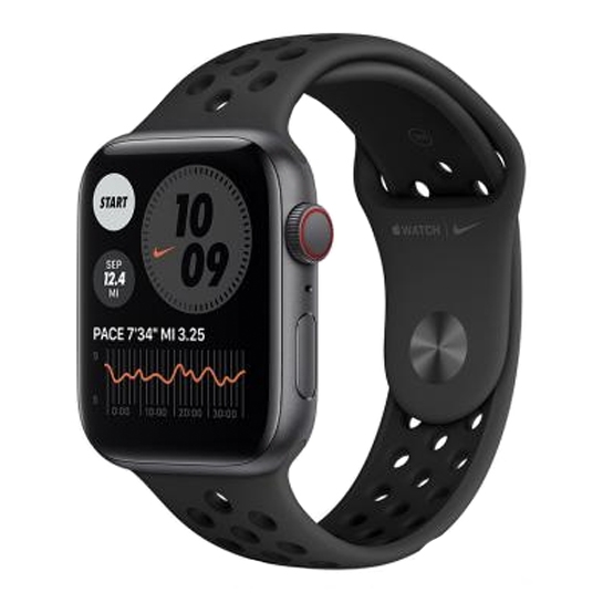 Смарт-часы Apple Watch SE Nike+ LTE 44mm Space Gray Aluminum Case with Anthracite/Black Sport Band - цена, характеристики, отзывы, рассрочка, фото 1