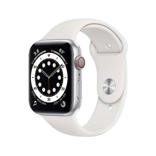 Смарт-часы Apple Watch Series 6 + LTE 40mm Silver Aluminum Case with White Sport Band - цена, характеристики, отзывы, рассрочка, фото 1