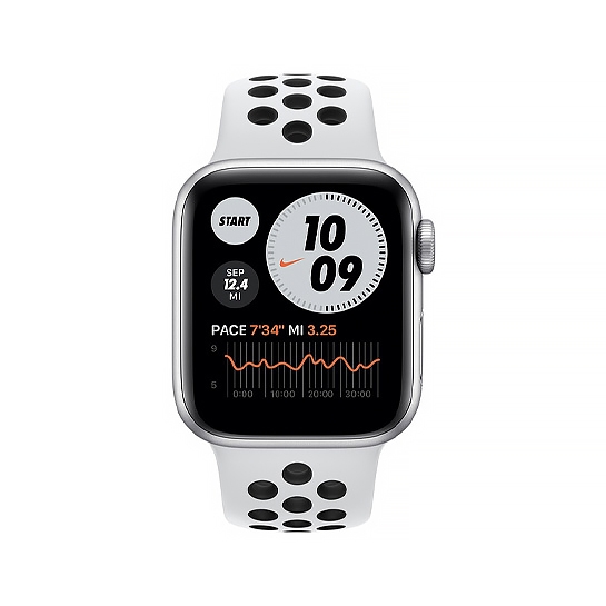 Смарт-часы Apple Watch Series 6 Nike+ LTE 40mm Silver Aluminum Case Pure Platinum/Black Sport Band - цена, характеристики, отзывы, рассрочка, фото 2