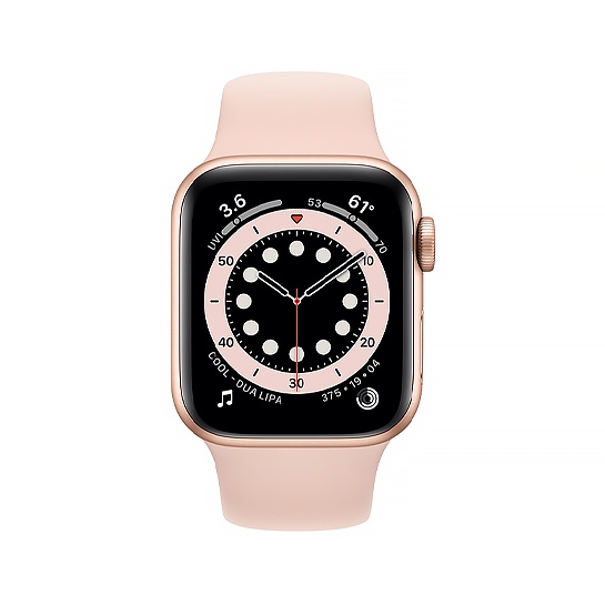 Смарт-часы Apple Watch Series 6 + LTE 40mm Gold Aluminum Case with Pink Sand Sport Band - цена, характеристики, отзывы, рассрочка, фото 2