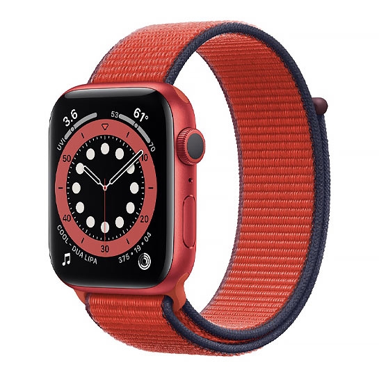 Смарт-часы Apple Watch Series 6 44mm (PRODUCT)RED Aluminum Case with (PRODUCT)RED Sport Loop Band - цена, характеристики, отзывы, рассрочка, фото 1