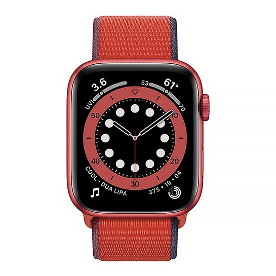Смарт-часы Apple Watch Series 6 44mm (PRODUCT)RED Aluminum Case with (PRODUCT)RED Sport Loop Band - цена, характеристики, отзывы, рассрочка, фото 2