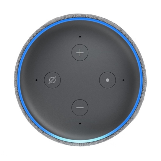 Акустична система Amazon Echo Dot (3rd Generation) Heather Gray - ціна, характеристики, відгуки, розстрочка, фото 2