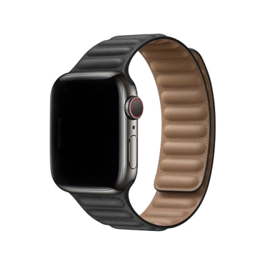 Ремешок Apple Leather Link for Apple Watch 38mm/40mm Black - S/M - цена, характеристики, отзывы, рассрочка, фото 1