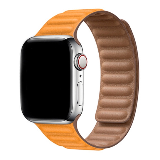 Ремінець Apple Leather Link for Apple Watch 42mm/44mm California Poppy - S/M - цена, характеристики, отзывы, рассрочка, фото 1
