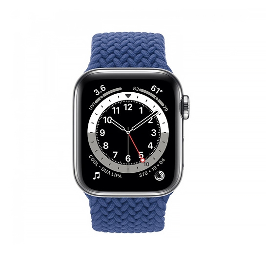 Смарт-годинник Apple Watch Series 6 + LTE 40mm Silver Stainless Steel Case/Atlantic Blue Braided Loop- 5 - ціна, характеристики, відгуки, розстрочка, фото 2