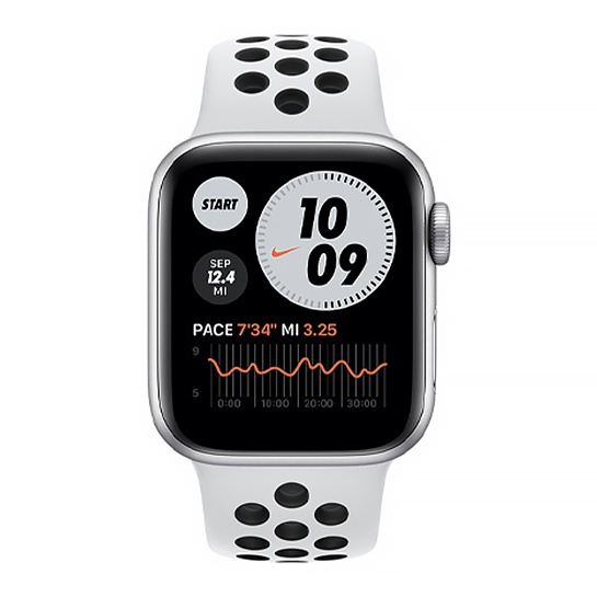 Смарт-часы Apple Watch Series 6 Nike+ LTE 44mm Silver Aluminum Case Pure Platinum/Black Sport Band - цена, характеристики, отзывы, рассрочка, фото 2