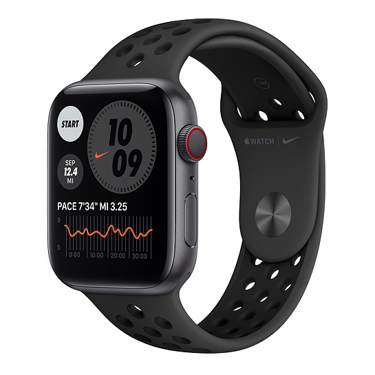 Смарт-часы Apple Watch Series 6 Nike+ LTE 44mm Space Gray Aluminum Case/Anthracite/Black Sport Band - цена, характеристики, отзывы, рассрочка, фото 1