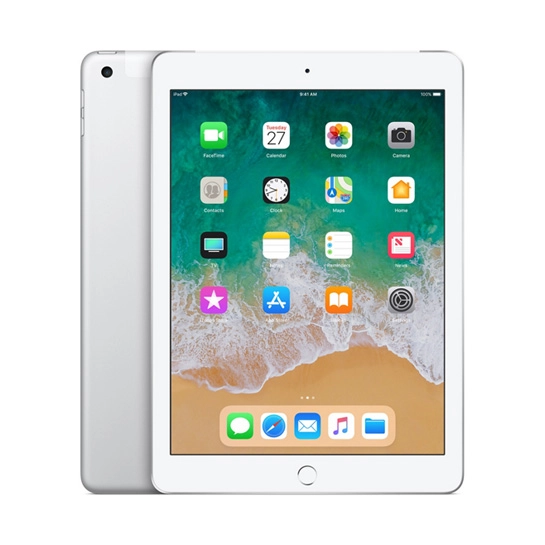 Б/У Планшет Apple iPad 9.7 128Gb Wi-Fi + 4G Silver (2018) (Идеальное)