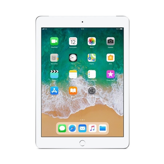 Б/У Планшет Apple iPad 9.7 128Gb Wi-Fi + 4G Silver (2018) (Идеальное) - цена, характеристики, отзывы, рассрочка, фото 2