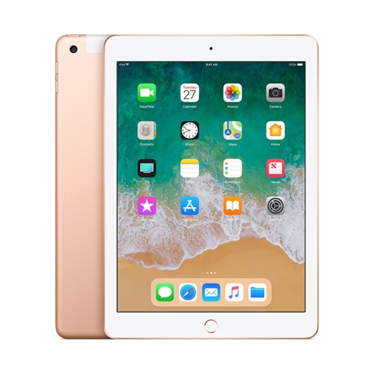 Б/У Планшет Apple iPad 9.7 128Gb Wi-Fi + 4G Gold (2018) (Идеальное) - цена, характеристики, отзывы, рассрочка, фото 1