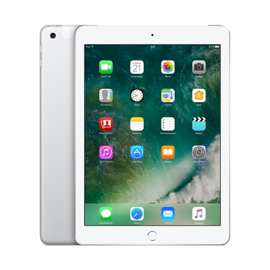 Б/У Планшет Apple iPad 9.7 128Gb Wi-Fi + 4G Silver (2017) (Отличное) - цена, характеристики, отзывы, рассрочка, фото 1