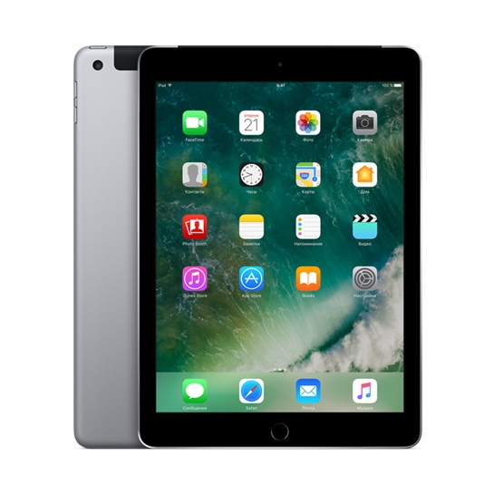 Б/У Планшет Apple iPad 9.7 128Gb Wi-Fi + 4G Space Gray (2017) (Идеальное) - цена, характеристики, отзывы, рассрочка, фото 1