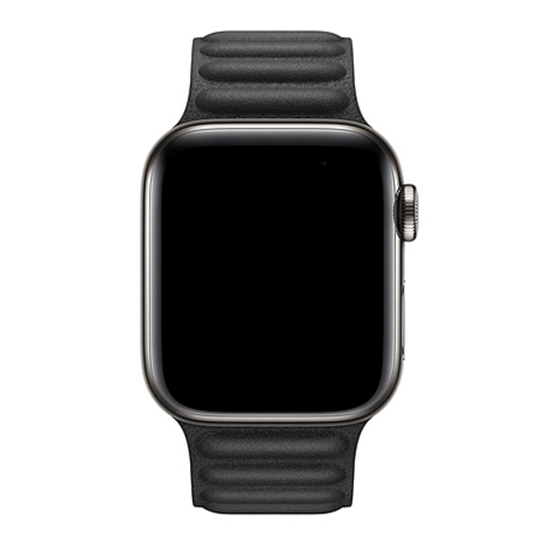 Ремінець Apple Leather Link for Apple Watch 42mm/44mm Black - S/M - ціна, характеристики, відгуки, розстрочка, фото 2