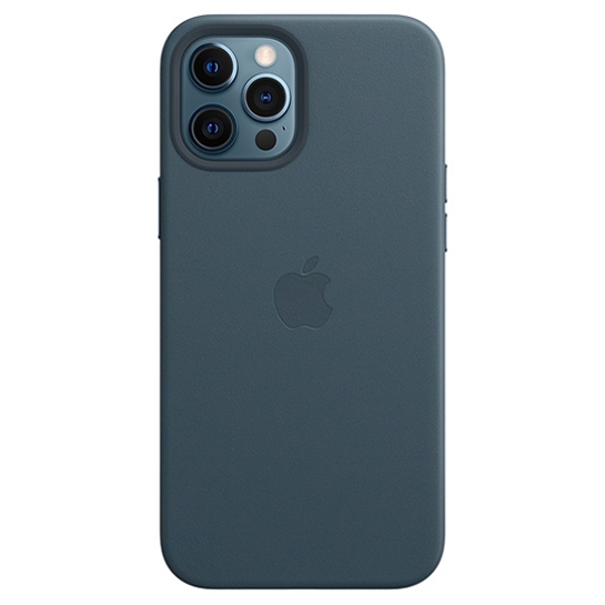 Чохол Apple Leather Case with MagSafe for iPhone 12 Pro Max Baltic Blue - ціна, характеристики, відгуки, розстрочка, фото 1