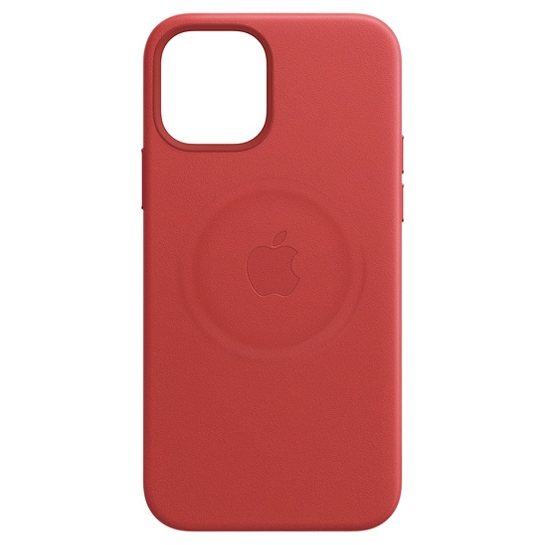 Чохол Apple Leather Case with MagSafe for iPhone 12 Pro Max (PRODUCT)RED - ціна, характеристики, відгуки, розстрочка, фото 2