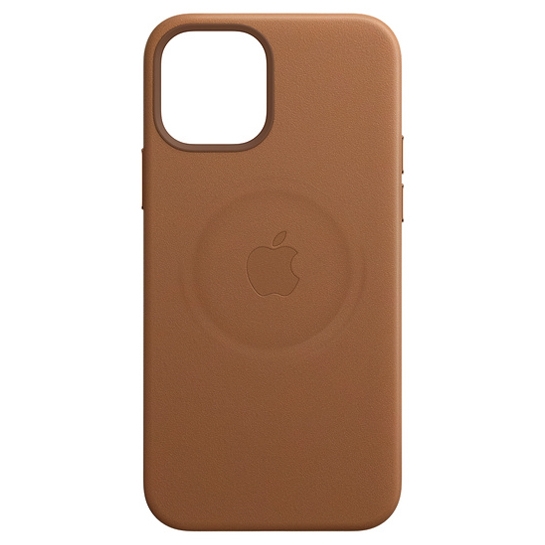 Чехол Apple Leather Case with MagSafe for iPhone 12 Pro Max Saddle Brown - цена, характеристики, отзывы, рассрочка, фото 2
