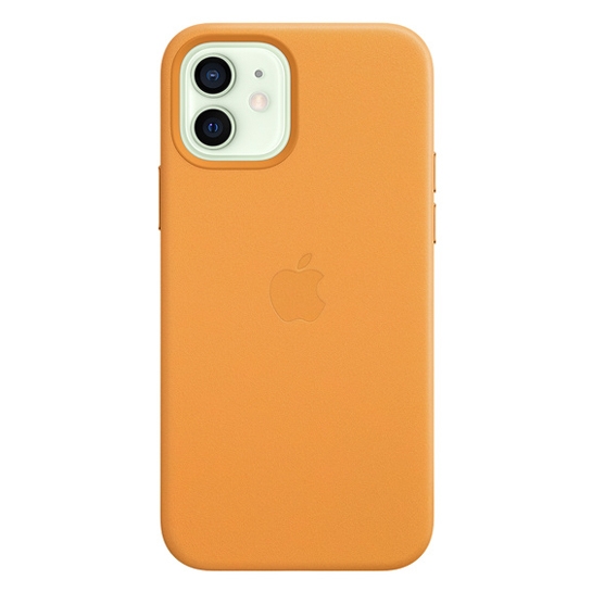 Чохол Apple Leather Case with MagSafe for iPhone 12/12 Pro California Poppy - цена, характеристики, отзывы, рассрочка, фото 1