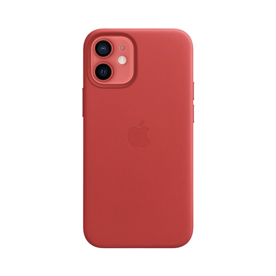 Чохол Apple Leather Case with MagSafe for iPhone 12 Mini (PRODUCT) RED - ціна, характеристики, відгуки, розстрочка, фото 1