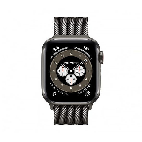 Смарт-часы Apple Watch Series 6 + LTE 40mm Space Black Titanium Case with Graphite Milanese Loop - цена, характеристики, отзывы, рассрочка, фото 2