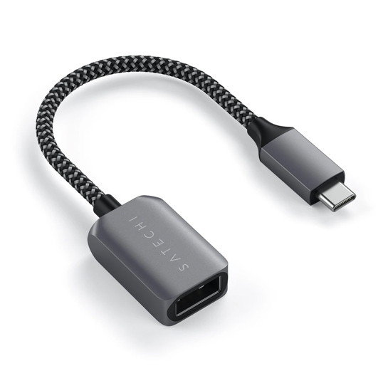 Перехідник Satechi USB-C to USB 3.0 Adapter Cable Space Gray - ціна, характеристики, відгуки, розстрочка, фото 3
