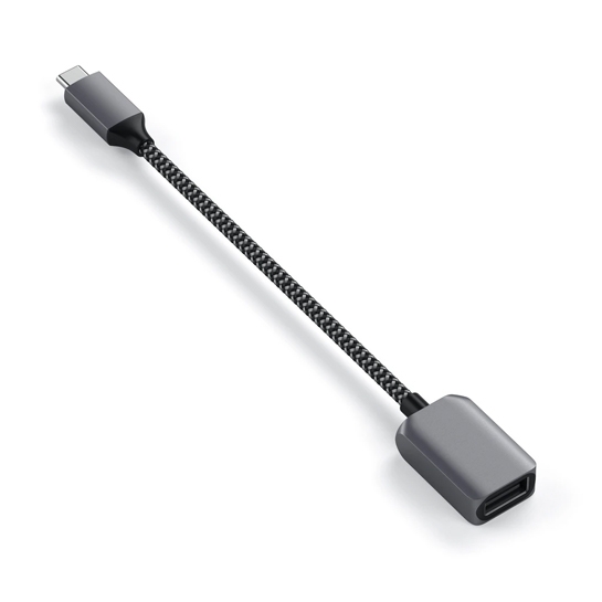 Перехідник Satechi USB-C to USB 3.0 Adapter Cable Space Gray - ціна, характеристики, відгуки, розстрочка, фото 4