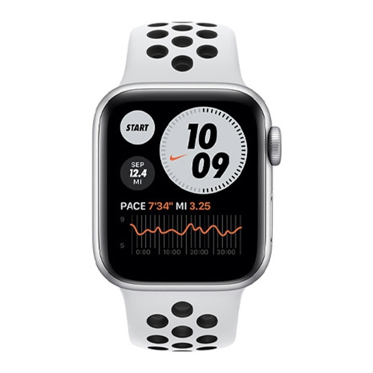 Смарт-годинник Apple Watch SE Nike+LTE 44mm Silver Aluminium Case w. Pure Platinum/Black Nike Sport Band - ціна, характеристики, відгуки, розстрочка, фото 2