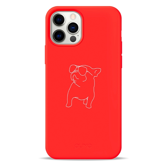 Чохол Pump Silicone Minimalistic Case for iPhone 12/12 Pro Pug With  # - цена, характеристики, отзывы, рассрочка, фото 1