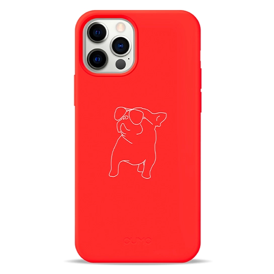 Чохол Pump Silicone Minimalistic Case for iPhone 12/12 Pro Pug With  #
