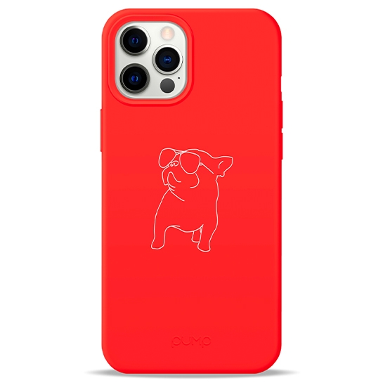 Чехол Pump Silicone Minimalistic Case for iPhone 12 Pro Max Pug With # - цена, характеристики, отзывы, рассрочка, фото 1