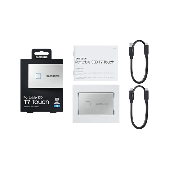 SSD накопичувач SAMSUNG T7 Touch 2TB USB 3.2 Silver - ціна, характеристики, відгуки, розстрочка, фото 4