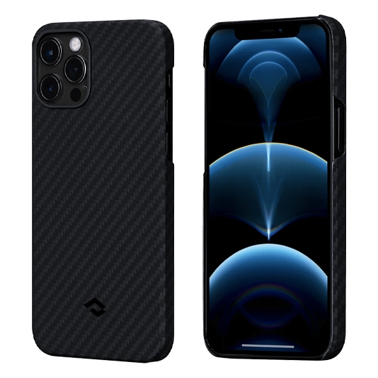 Чехол Pitaka MagEZ Plain Case for iPhone 12 Pro Black/Grey - цена, характеристики, отзывы, рассрочка, фото 1