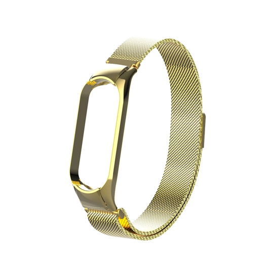 Ремешок для браслета Xiaomi Metal Milanese Mi Band 5 Gold