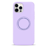 Чехол Pump Silicone Minimalistic Case for iPhone 12/12 Pro Circles on Light Purple #