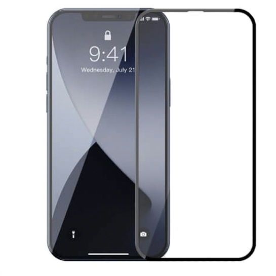 Стекло Baseus Curved Screen Crack Resistant Edges 0.23mm For iPhone 12 Pro Max Black 1 Pcs - цена, характеристики, отзывы, рассрочка, фото 1